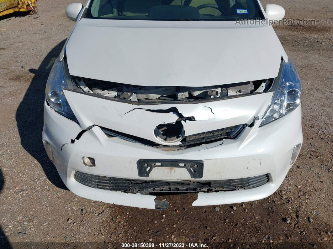 2012 Toyota Prius V Three White vin: JTDZN3EU2C3146599