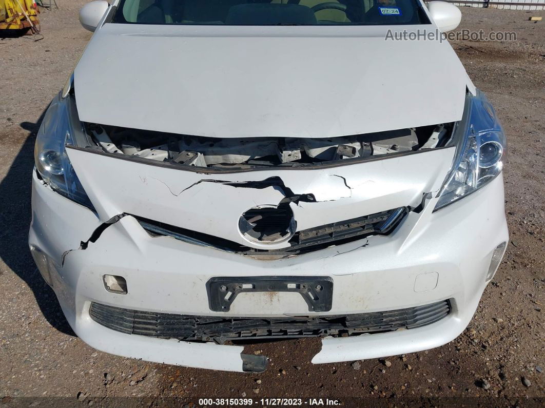 2012 Toyota Prius V Three White vin: JTDZN3EU2C3146599