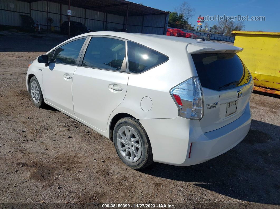 2012 Toyota Prius V Three White vin: JTDZN3EU2C3146599