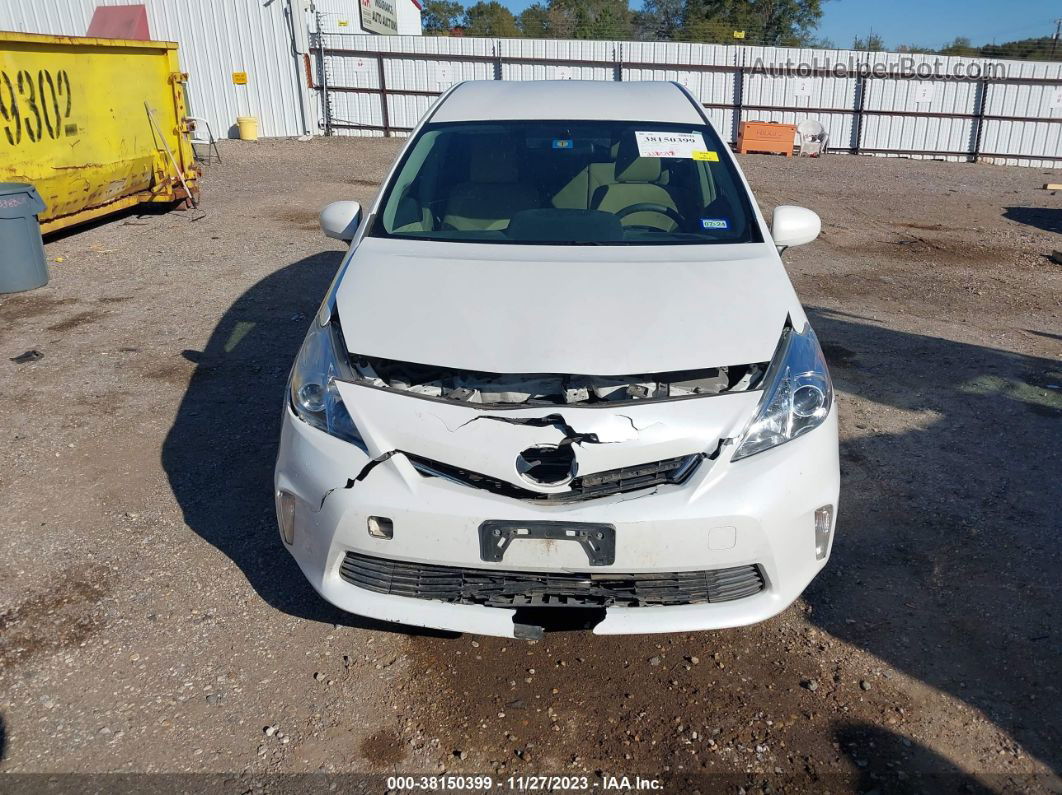 2012 Toyota Prius V Three White vin: JTDZN3EU2C3146599