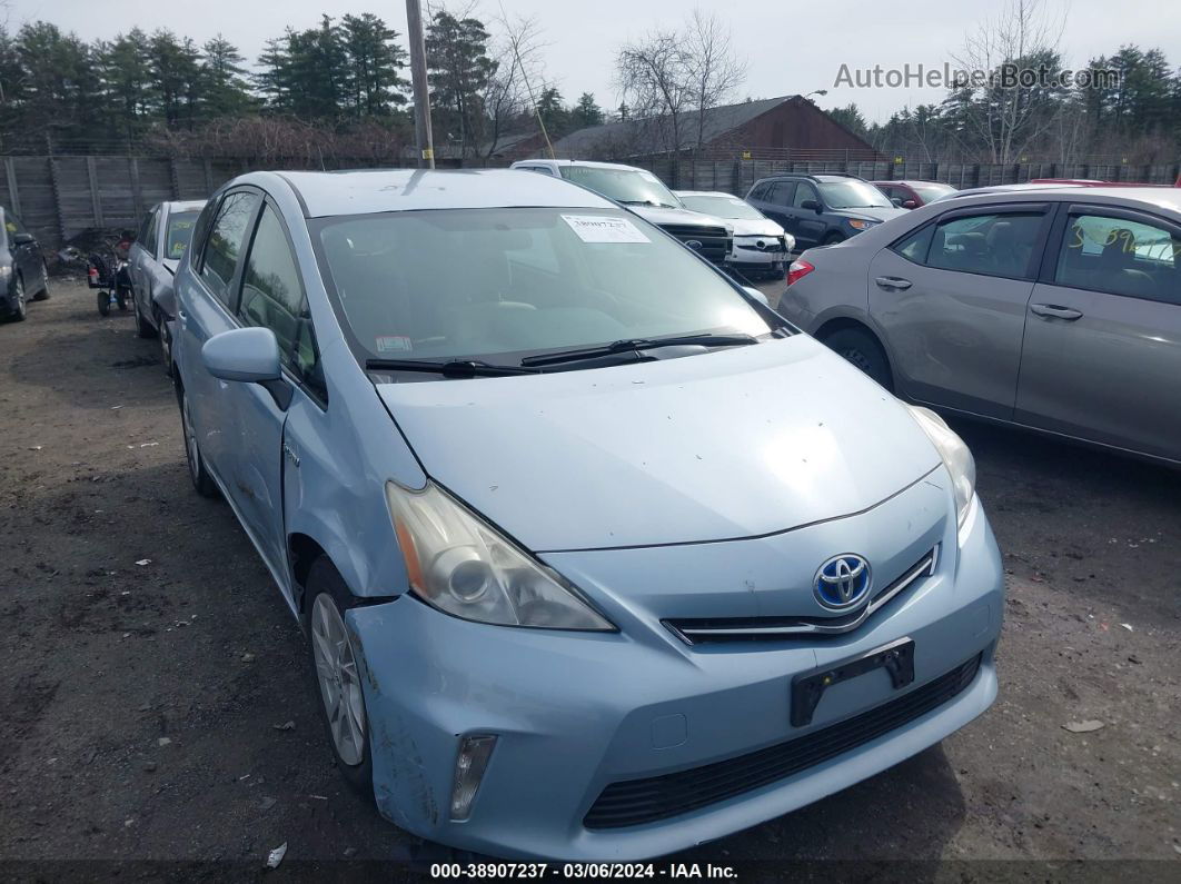 2012 Toyota Prius V Three Light Blue vin: JTDZN3EU2C3158719