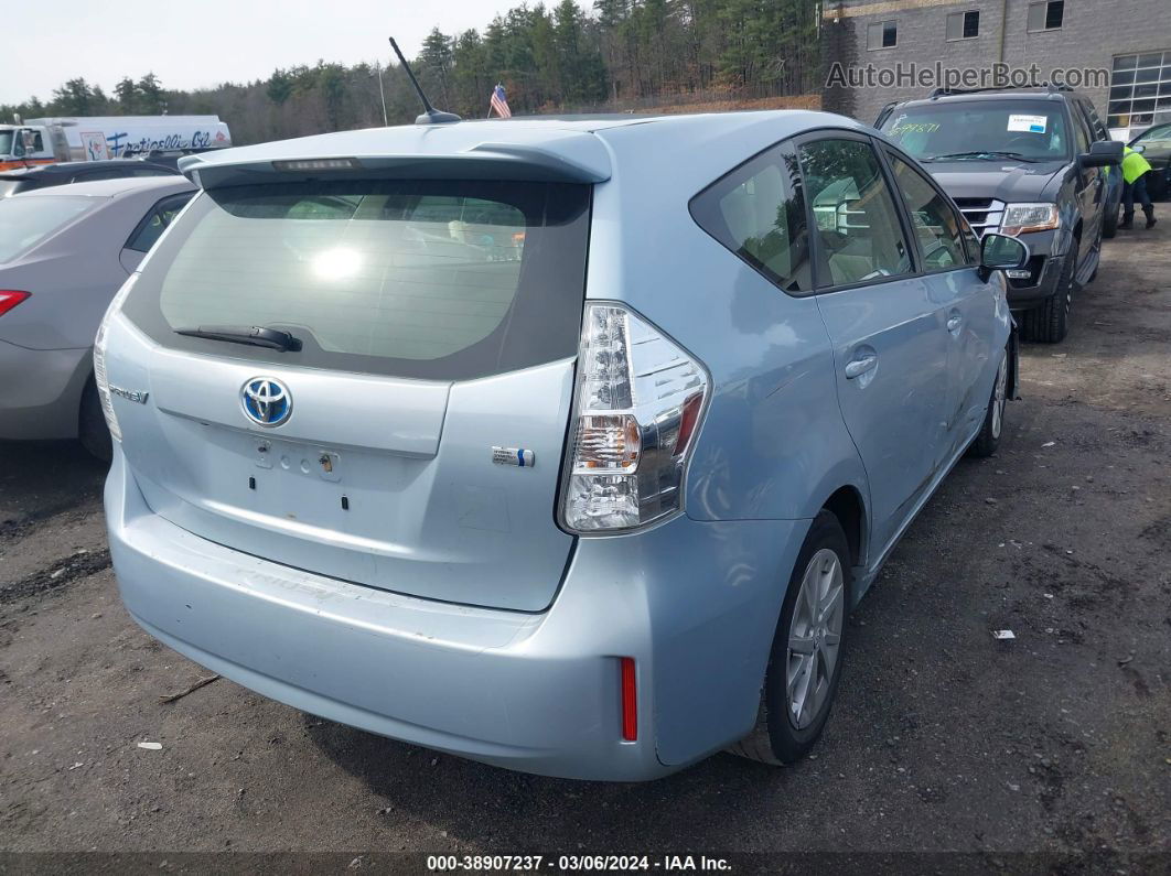 2012 Toyota Prius V Three Light Blue vin: JTDZN3EU2C3158719