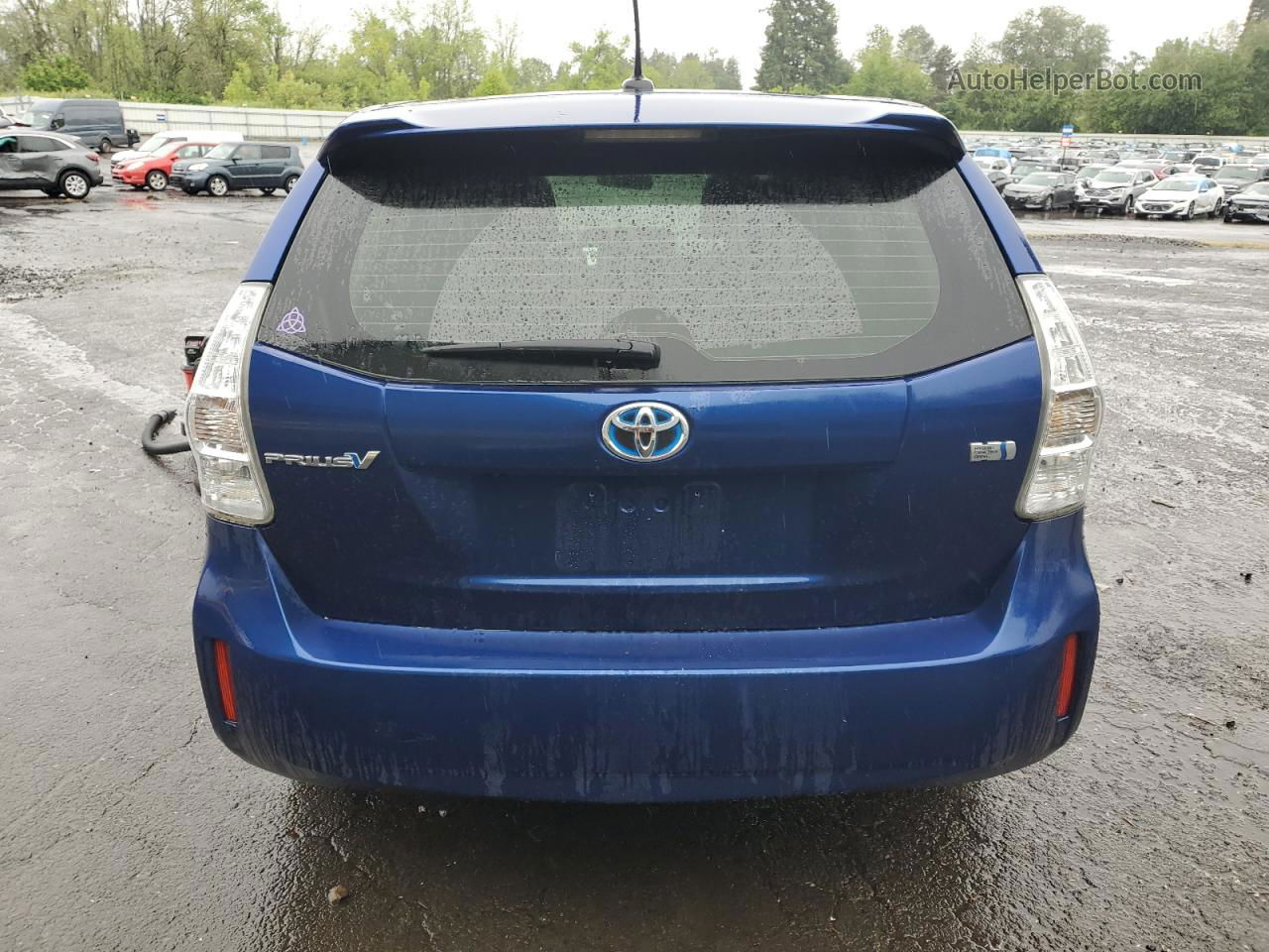 2013 Toyota Prius V  Blue vin: JTDZN3EU2D3280286