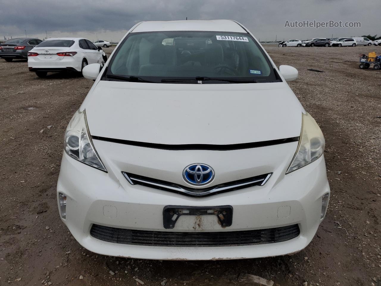 2014 Toyota Prius V  White vin: JTDZN3EU2E3312316