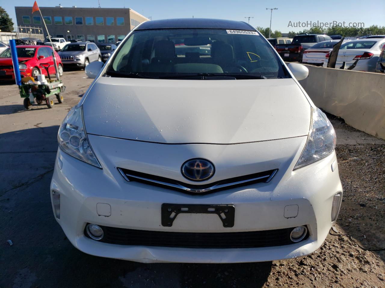 2014 Toyota Prius V  White vin: JTDZN3EU2EJ011492