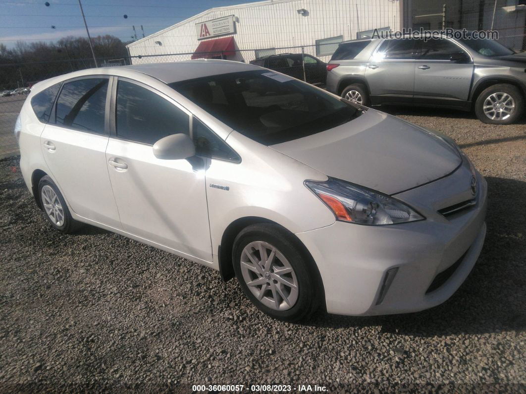 2012 Toyota Prius V Two/three/five White vin: JTDZN3EU3C3016802