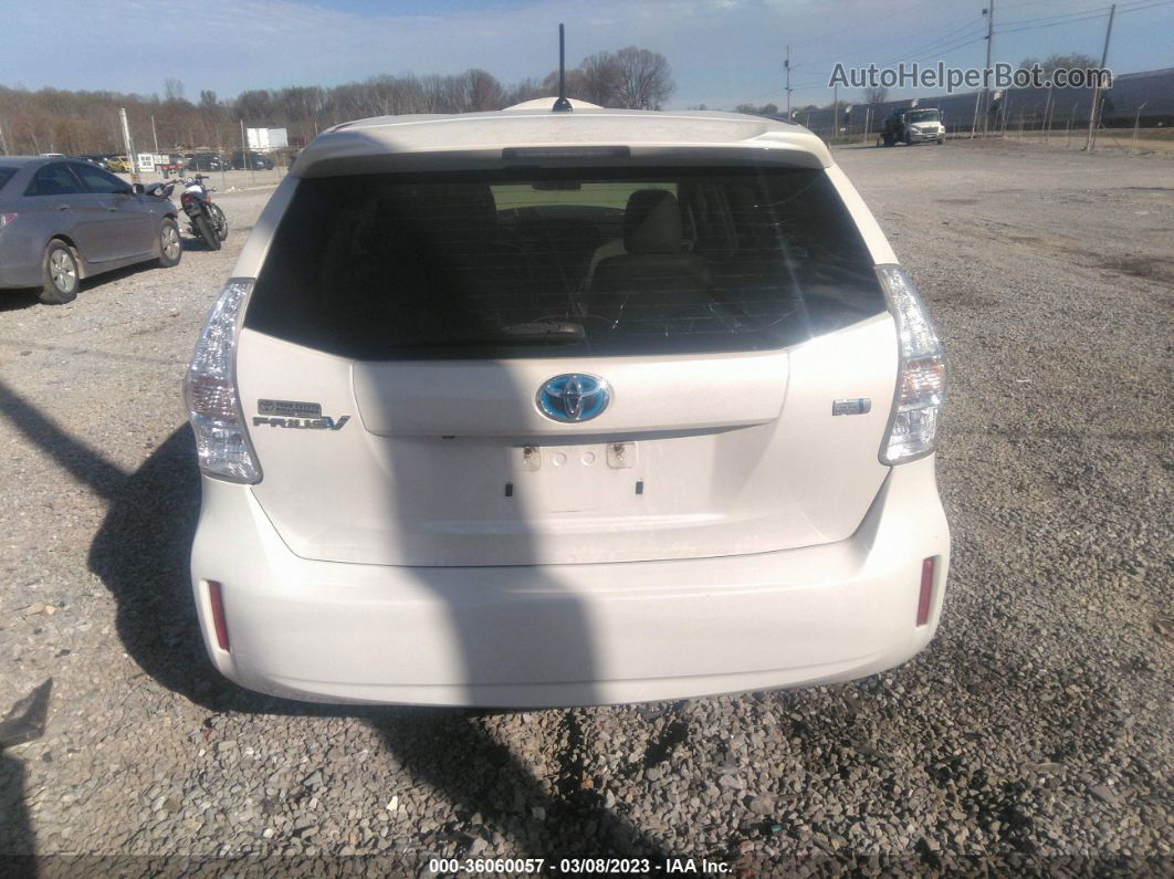 2012 Toyota Prius V Two/three/five White vin: JTDZN3EU3C3016802