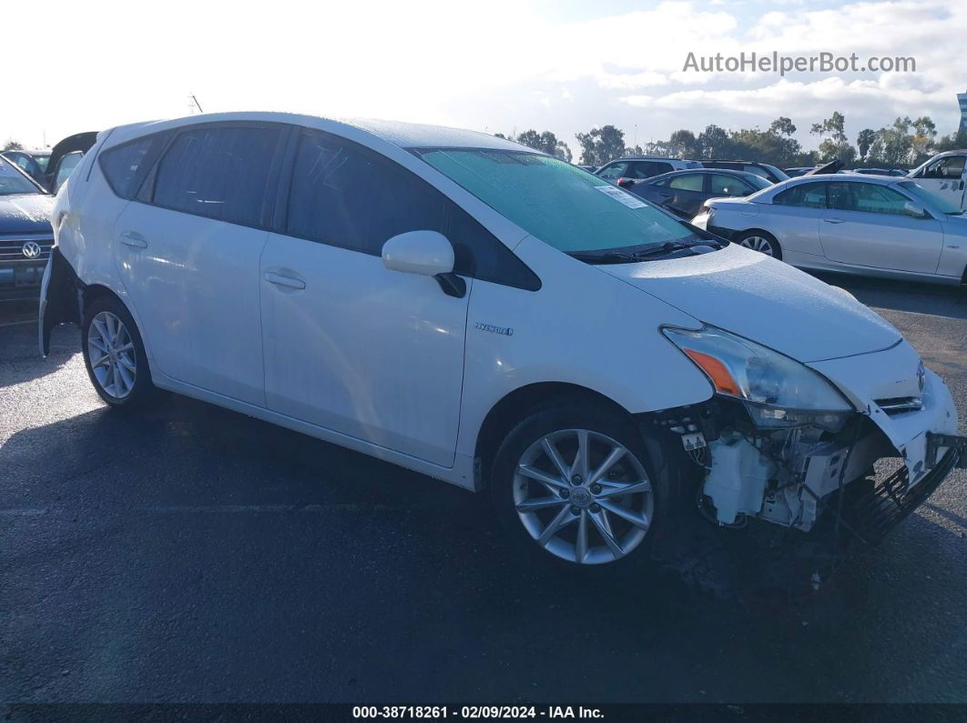 2012 Toyota Prius V Five White vin: JTDZN3EU3C3022759