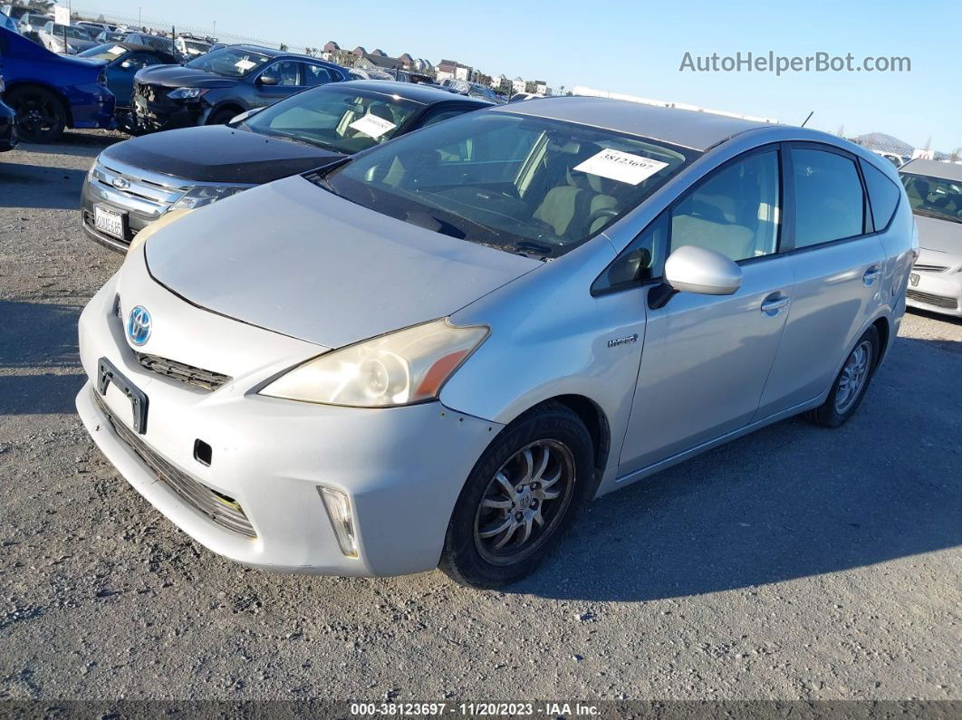 2012 Toyota Prius V Two/three/five Gray vin: JTDZN3EU3C3079818