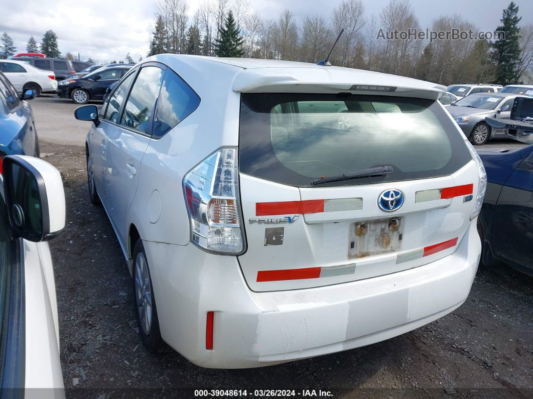 2012 Toyota Prius V Two White vin: JTDZN3EU3C3102577