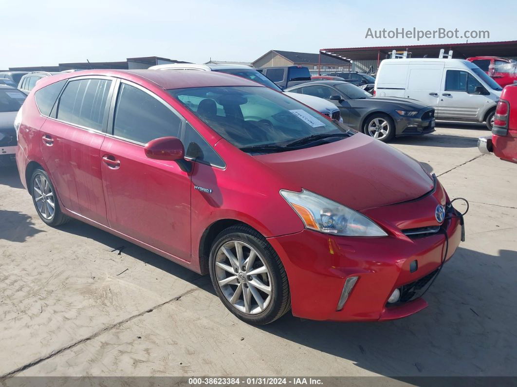 2012 Toyota Prius V Five Красный vin: JTDZN3EU3C3114499