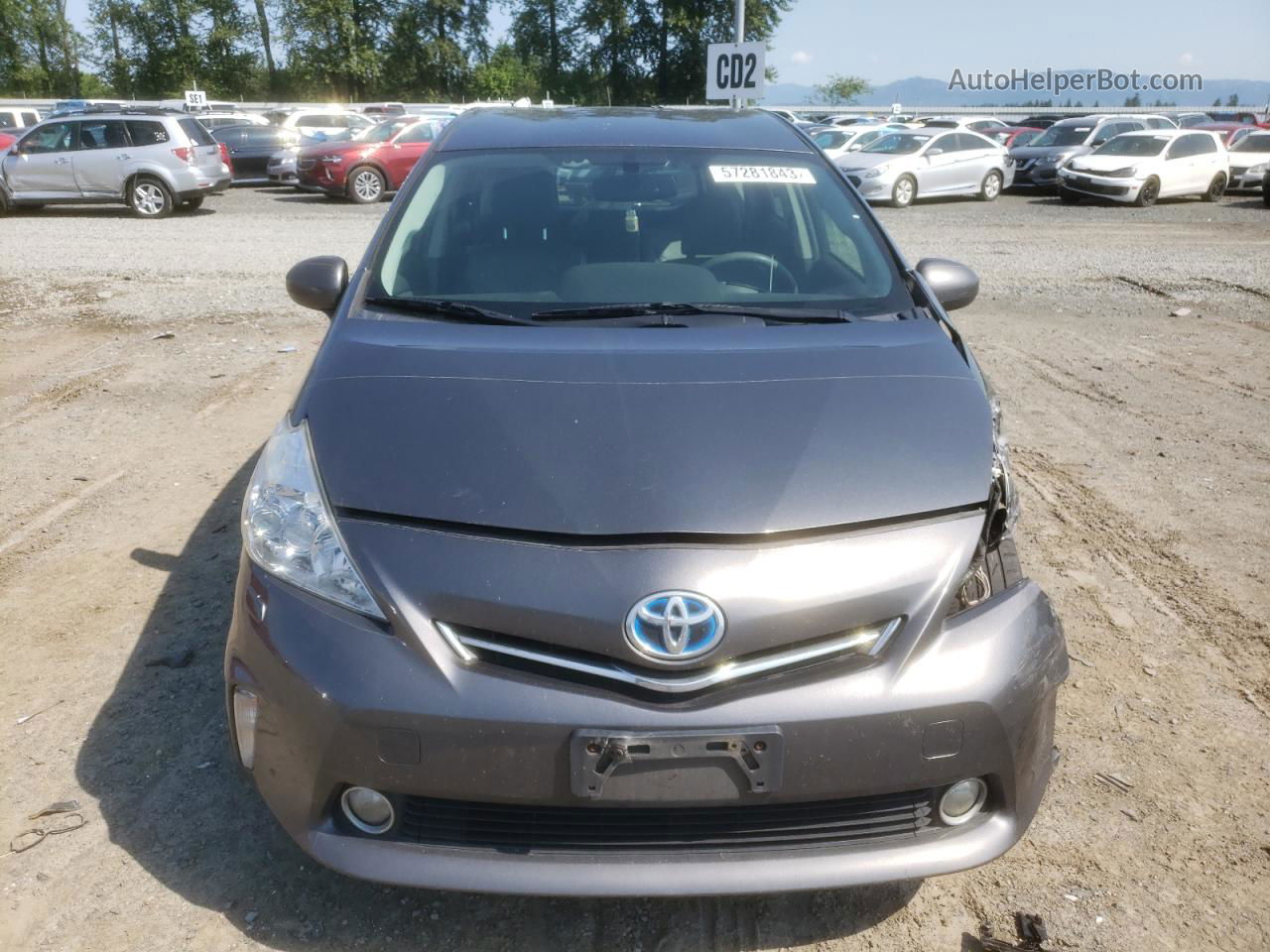 2012 Toyota Prius V  Серый vin: JTDZN3EU3C3125681