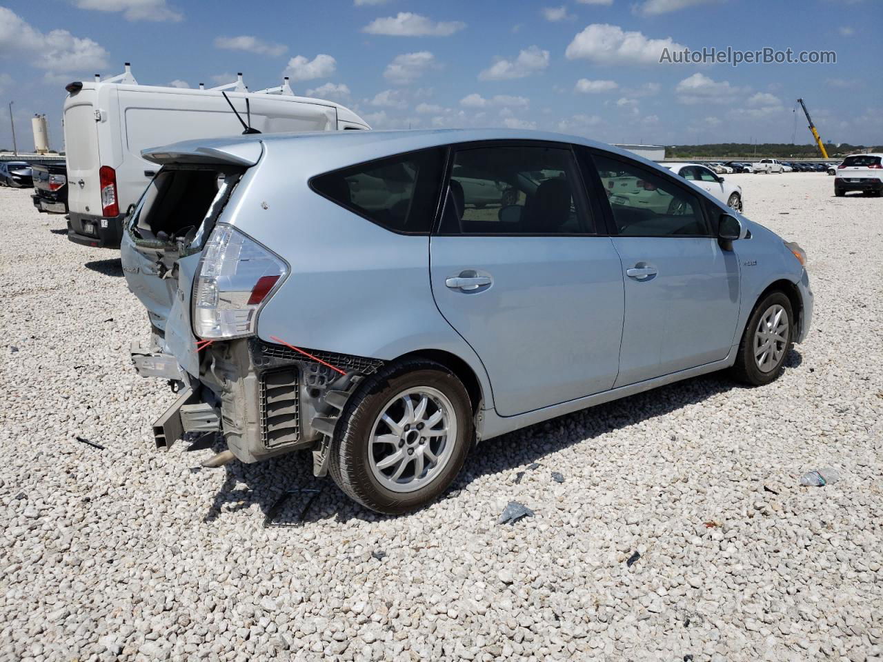 2012 Toyota Prius V  Blue vin: JTDZN3EU3C3153772