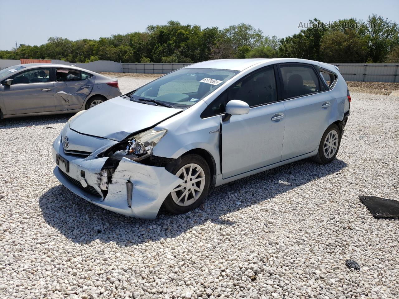 2012 Toyota Prius V  Синий vin: JTDZN3EU3C3153772