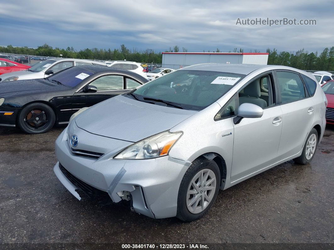 2012 Toyota Prius V Three Серебряный vin: JTDZN3EU3C3180583