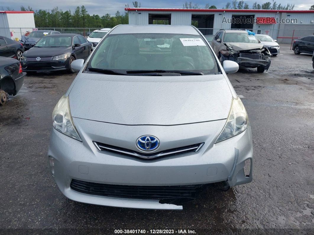 2012 Toyota Prius V Three Серебряный vin: JTDZN3EU3C3180583