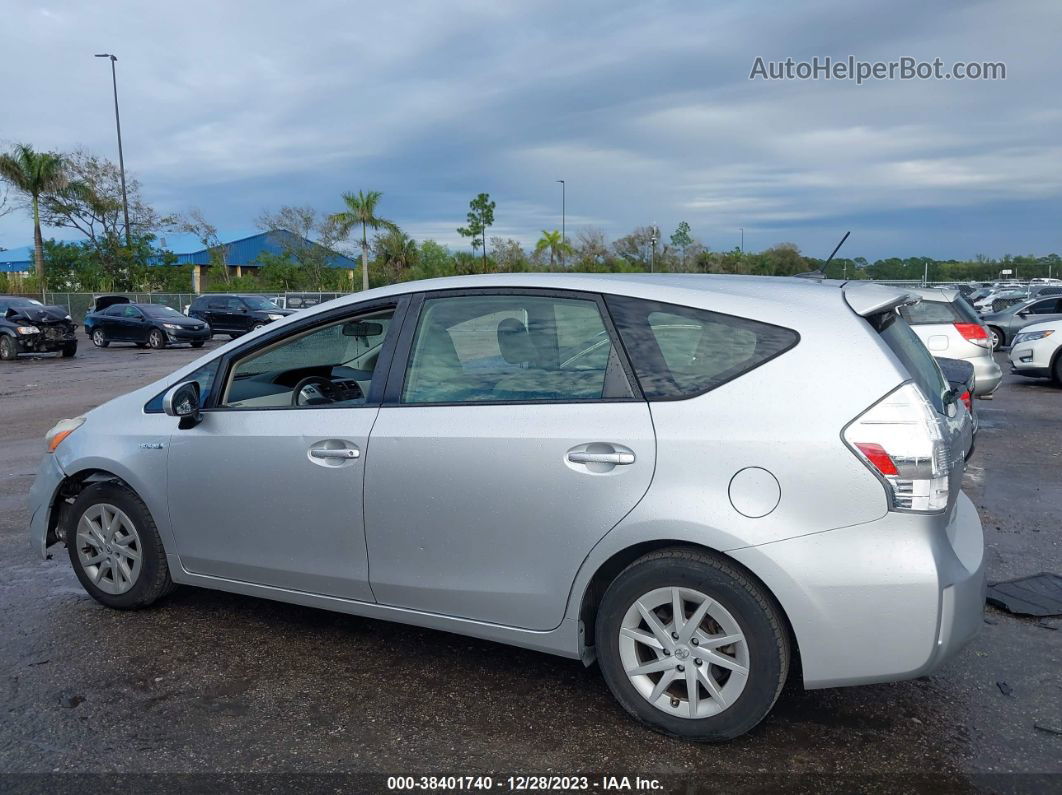 2012 Toyota Prius V Three Серебряный vin: JTDZN3EU3C3180583