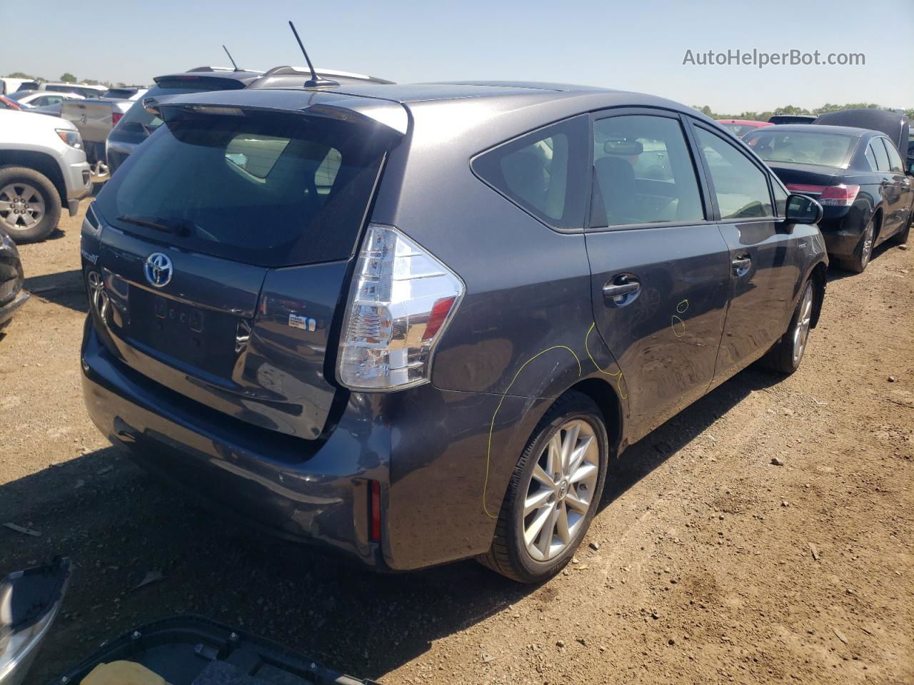 2014 Toyota Prius V  Серый vin: JTDZN3EU3E3333966