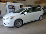 2014 Toyota Prius V  White vin: JTDZN3EU3EJ000940