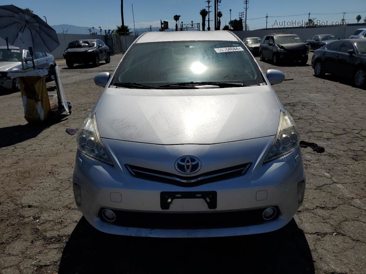 2014 Toyota Prius V  Silver vin: JTDZN3EU3EJ004082