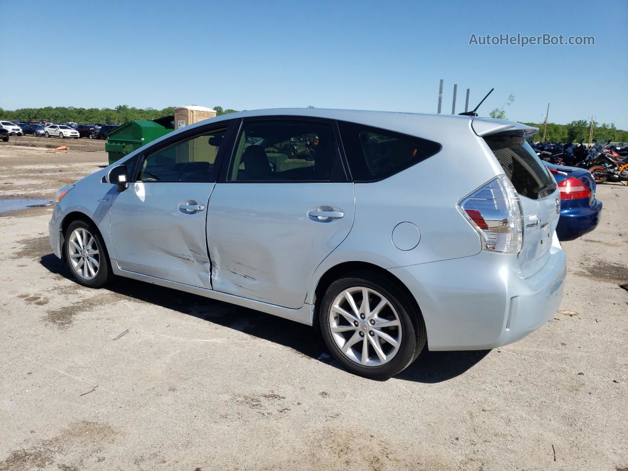 2014 Toyota Prius V  Blue vin: JTDZN3EU3EJ012473