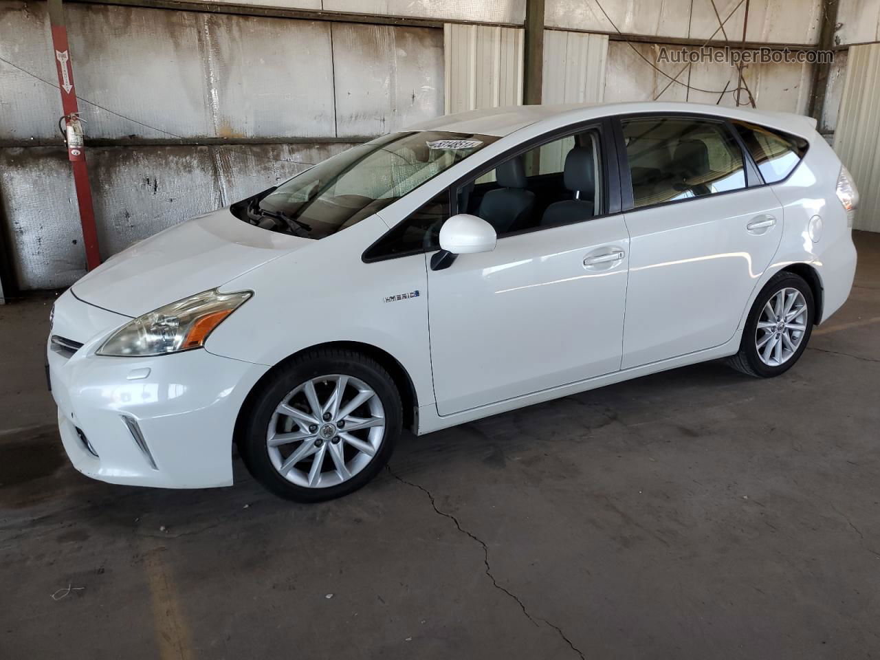 2012 Toyota Prius V  White vin: JTDZN3EU4C3027145