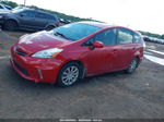 2012 Toyota Prius V Three Red vin: JTDZN3EU4C3041238