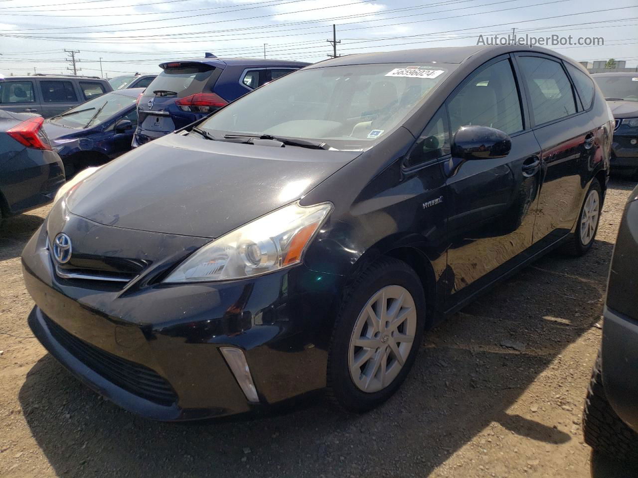 2012 Toyota Prius V  Black vin: JTDZN3EU4C3087796