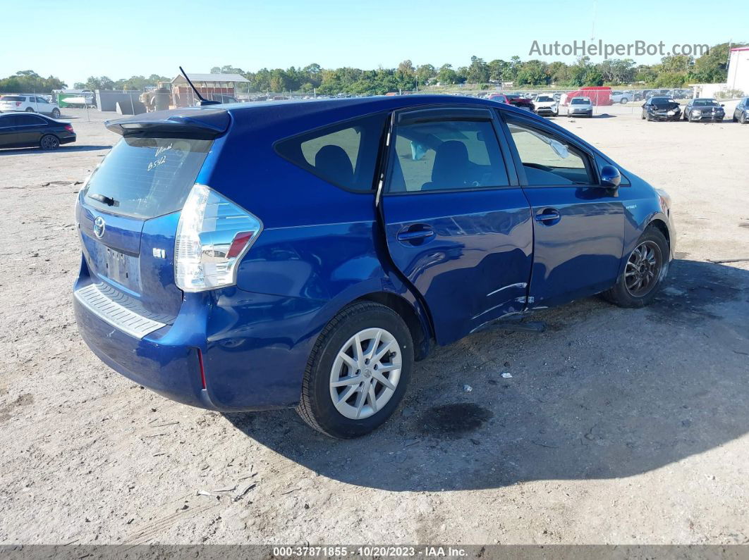 2012 Toyota Prius V Two/three/five Синий vin: JTDZN3EU4C3128542