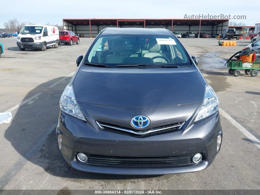 2012 Toyota Prius V Five Gray vin: JTDZN3EU4C3165011