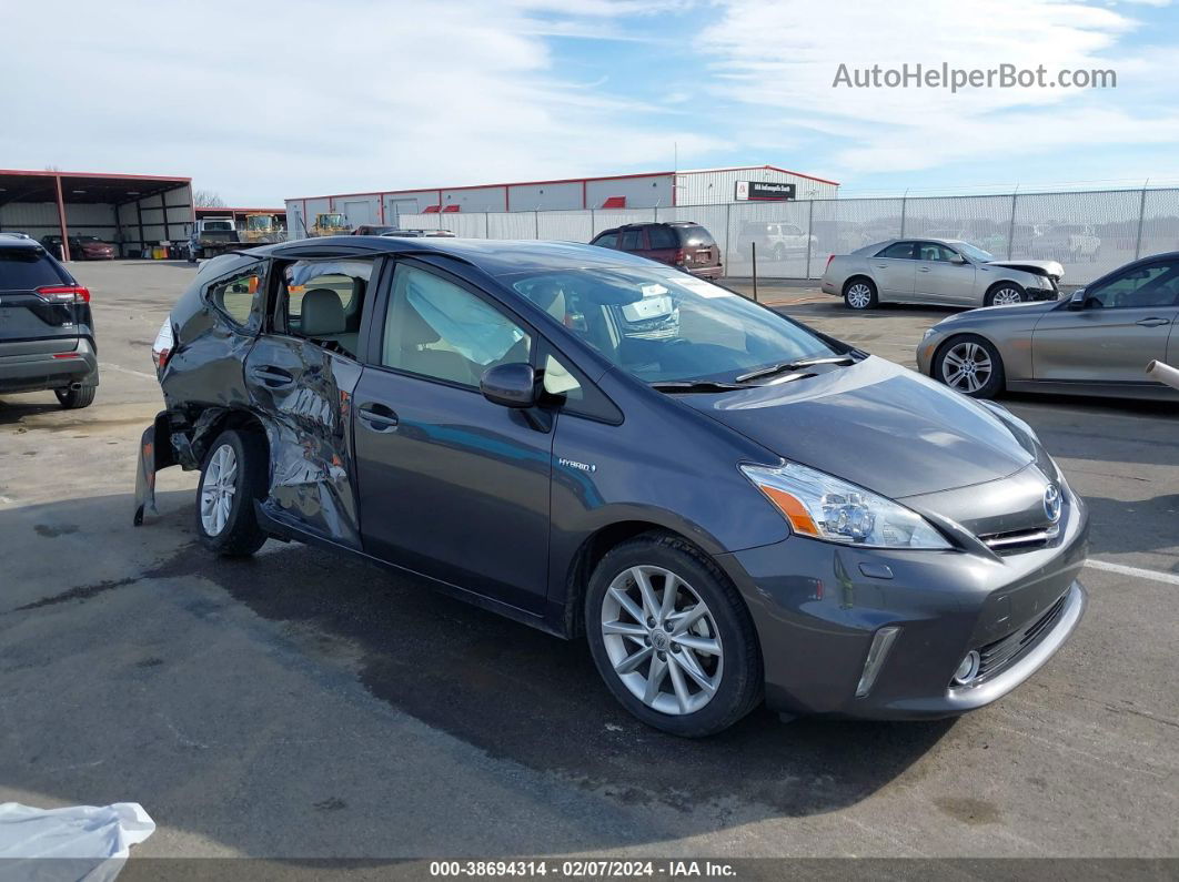 2012 Toyota Prius V Five Gray vin: JTDZN3EU4C3165011