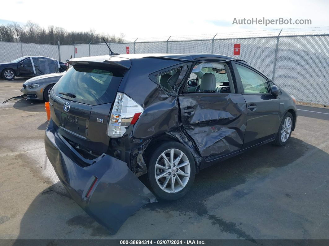 2012 Toyota Prius V Five Gray vin: JTDZN3EU4C3165011