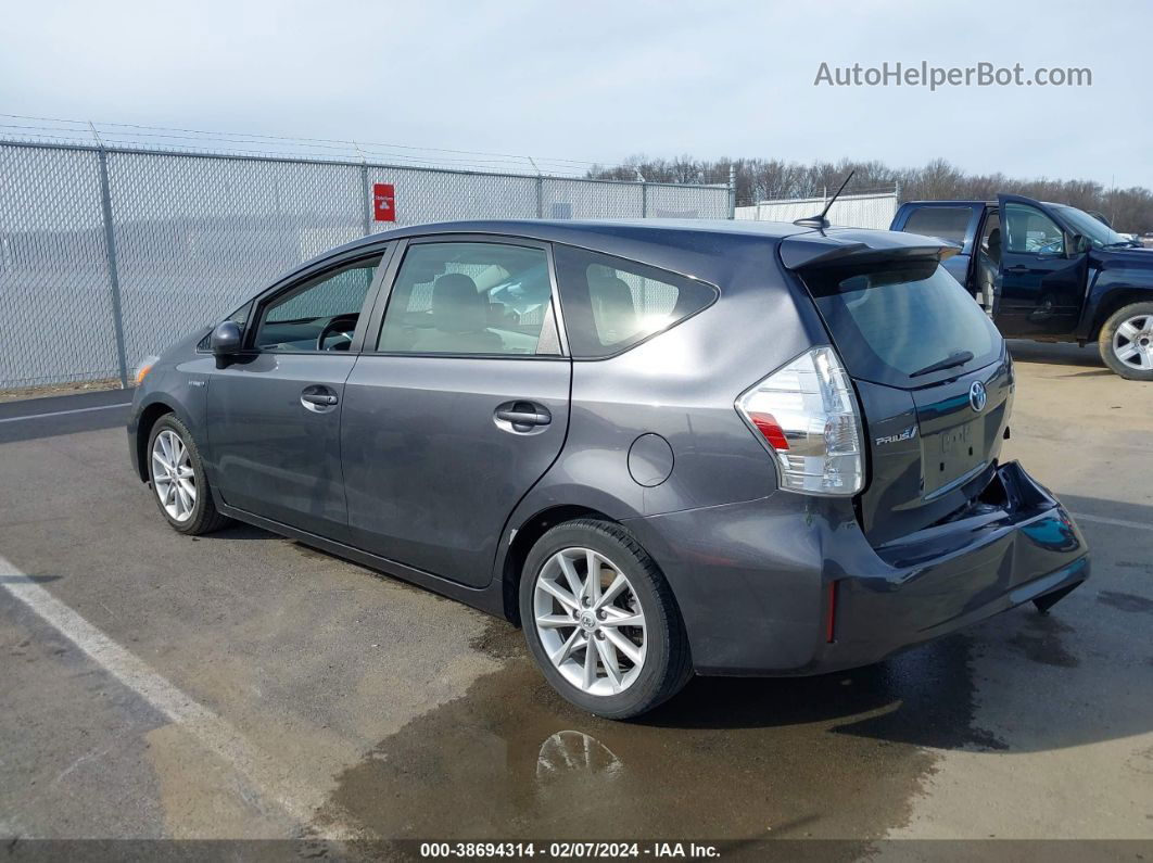 2012 Toyota Prius V Five Gray vin: JTDZN3EU4C3165011