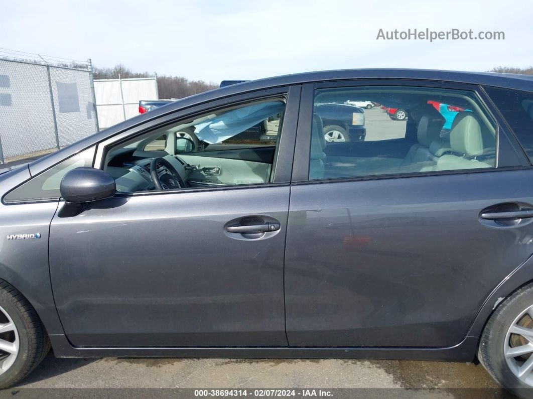 2012 Toyota Prius V Five Gray vin: JTDZN3EU4C3165011