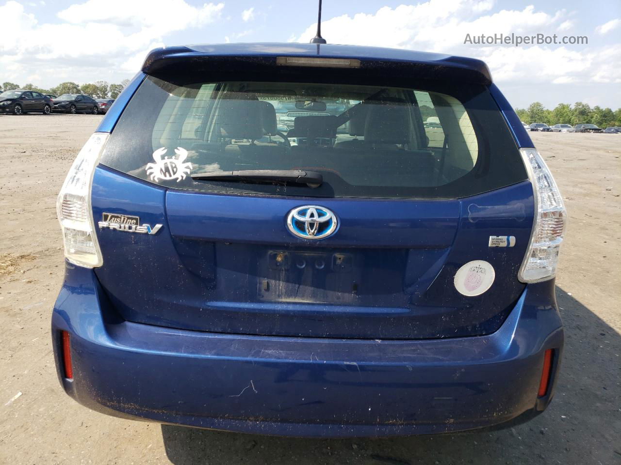 2012 Toyota Prius V  Синий vin: JTDZN3EU4C3180320