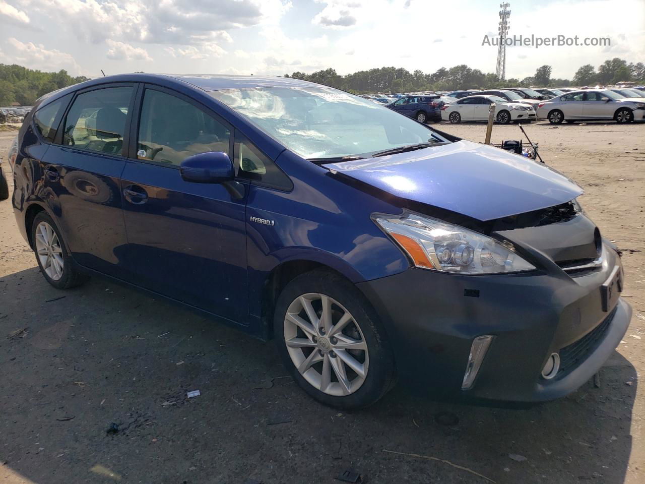 2012 Toyota Prius V  Синий vin: JTDZN3EU4C3180320