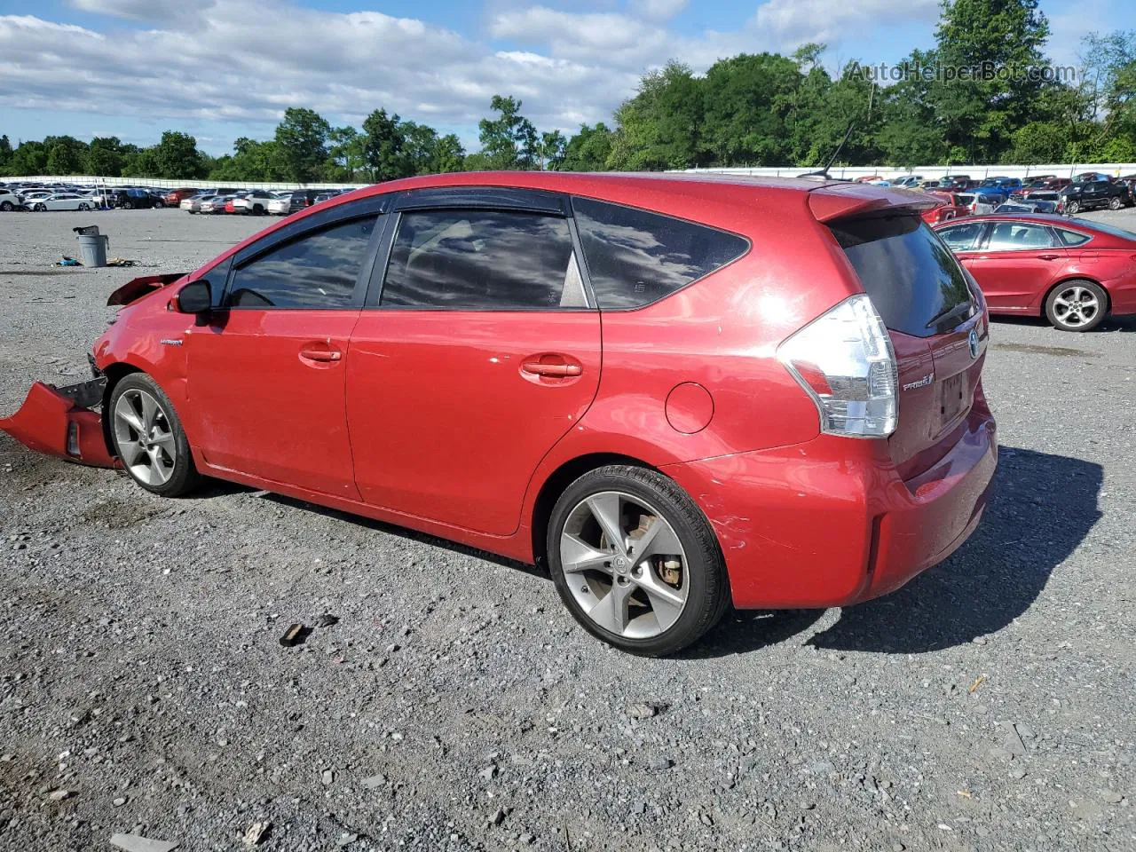 2013 Toyota Prius V  Red vin: JTDZN3EU4D3254112