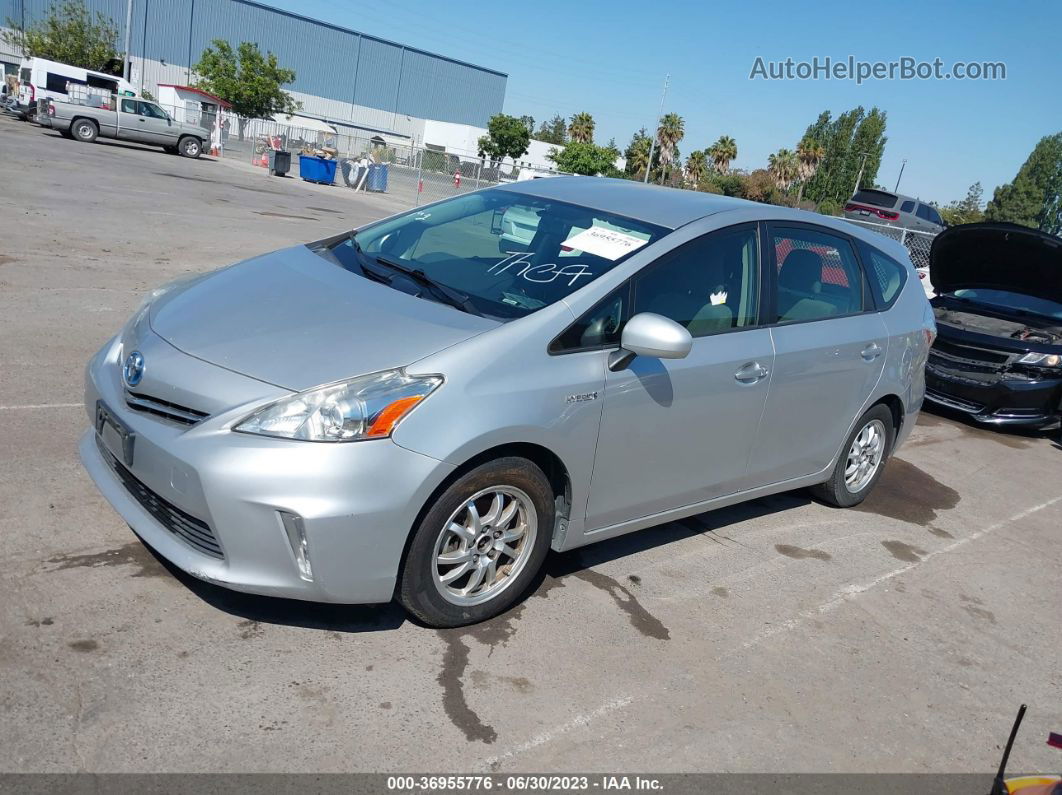 2012 Toyota Prius V Three Серебряный vin: JTDZN3EU5C3018602