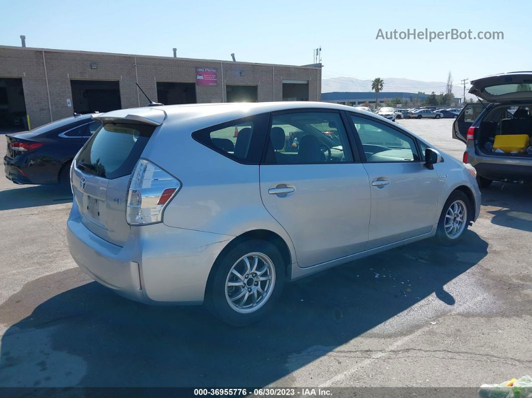 2012 Toyota Prius V Three Серебряный vin: JTDZN3EU5C3018602