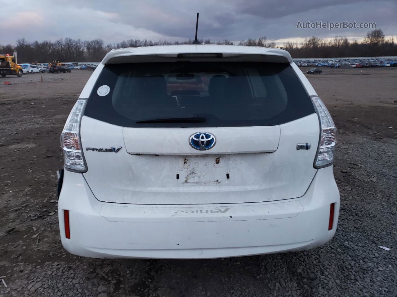 2012 Toyota Prius V  White vin: JTDZN3EU5C3025291