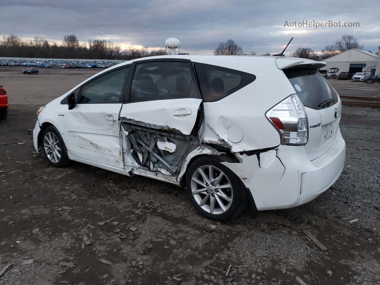 2012 Toyota Prius V  White vin: JTDZN3EU5C3025291