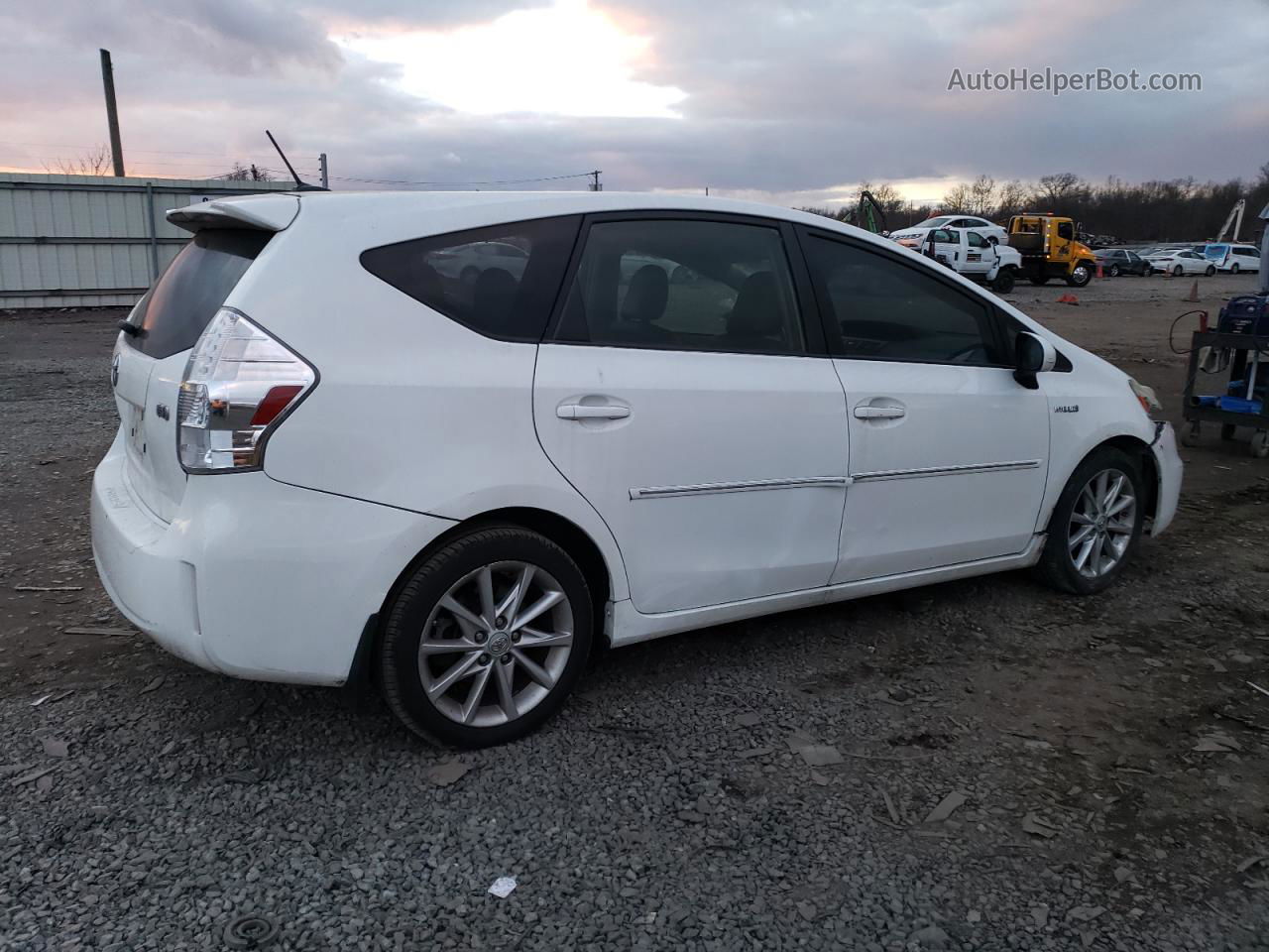 2012 Toyota Prius V  White vin: JTDZN3EU5C3025291