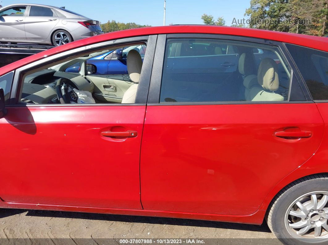 2012 Toyota Prius V Five/three/two Red vin: JTDZN3EU5C3038283