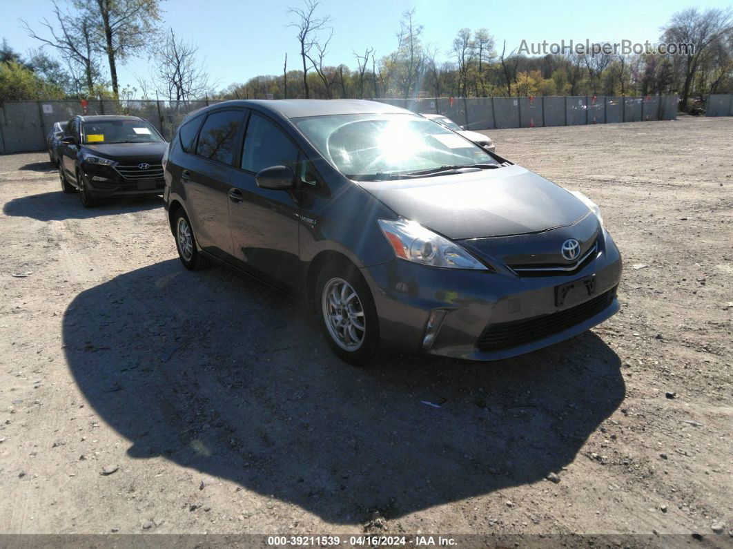 2012 Toyota Prius V Five/three/two Gray vin: JTDZN3EU5C3056234