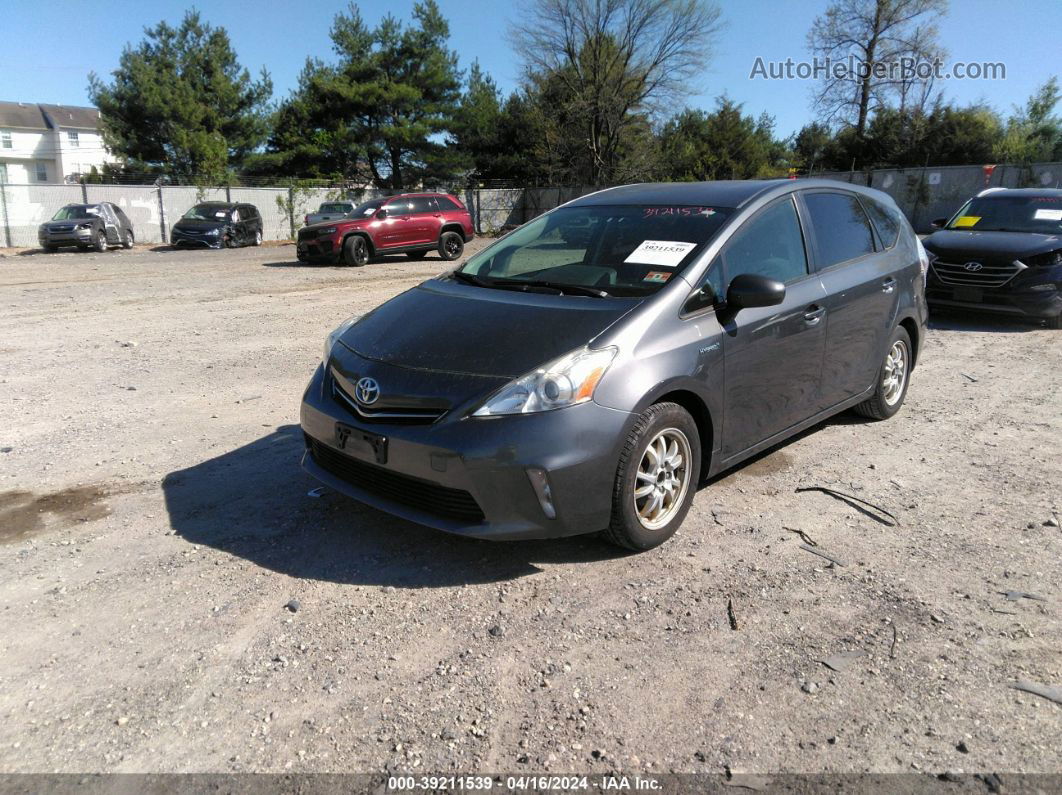 2012 Toyota Prius V Five/three/two Gray vin: JTDZN3EU5C3056234