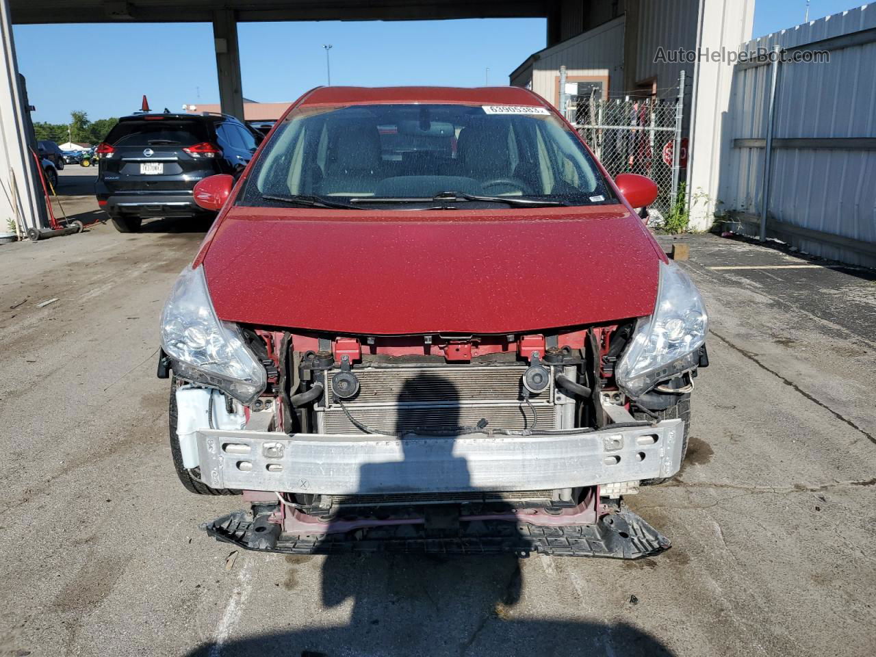 2012 Toyota Prius V  Red vin: JTDZN3EU5C3073082