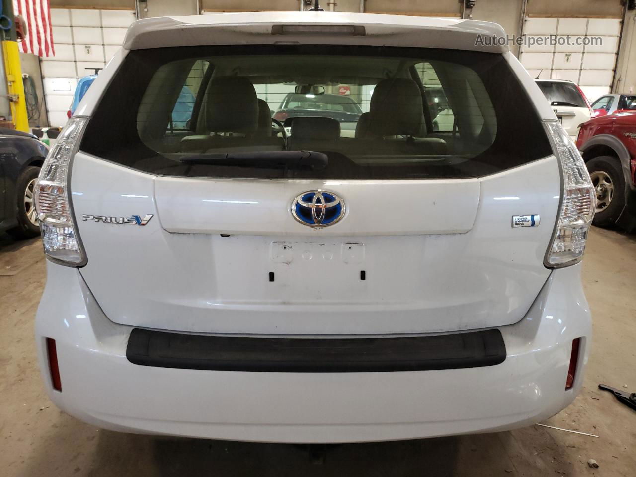 2012 Toyota Prius V  White vin: JTDZN3EU5C3081814