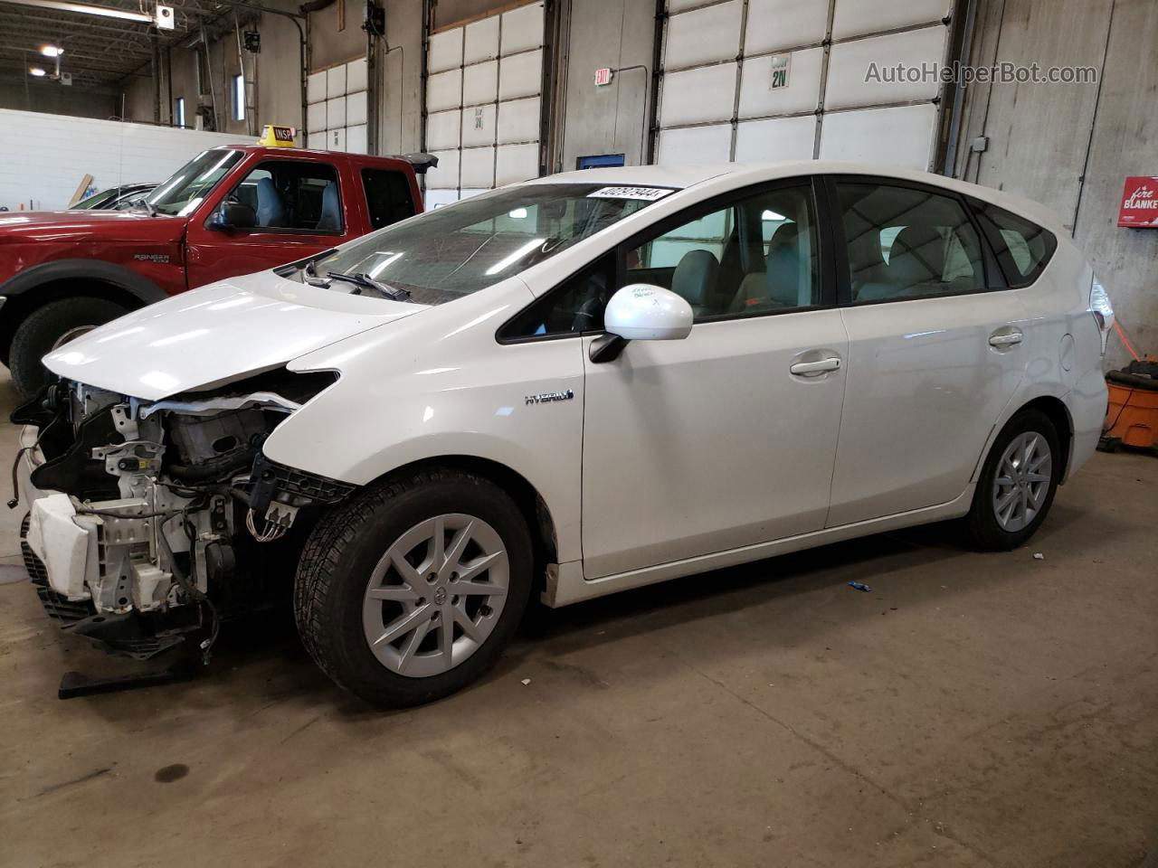 2012 Toyota Prius V  White vin: JTDZN3EU5C3081814