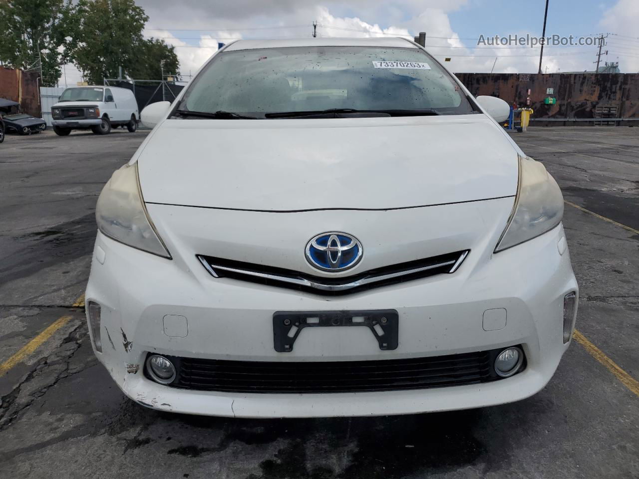 2012 Toyota Prius V Белый vin: JTDZN3EU5C3093249