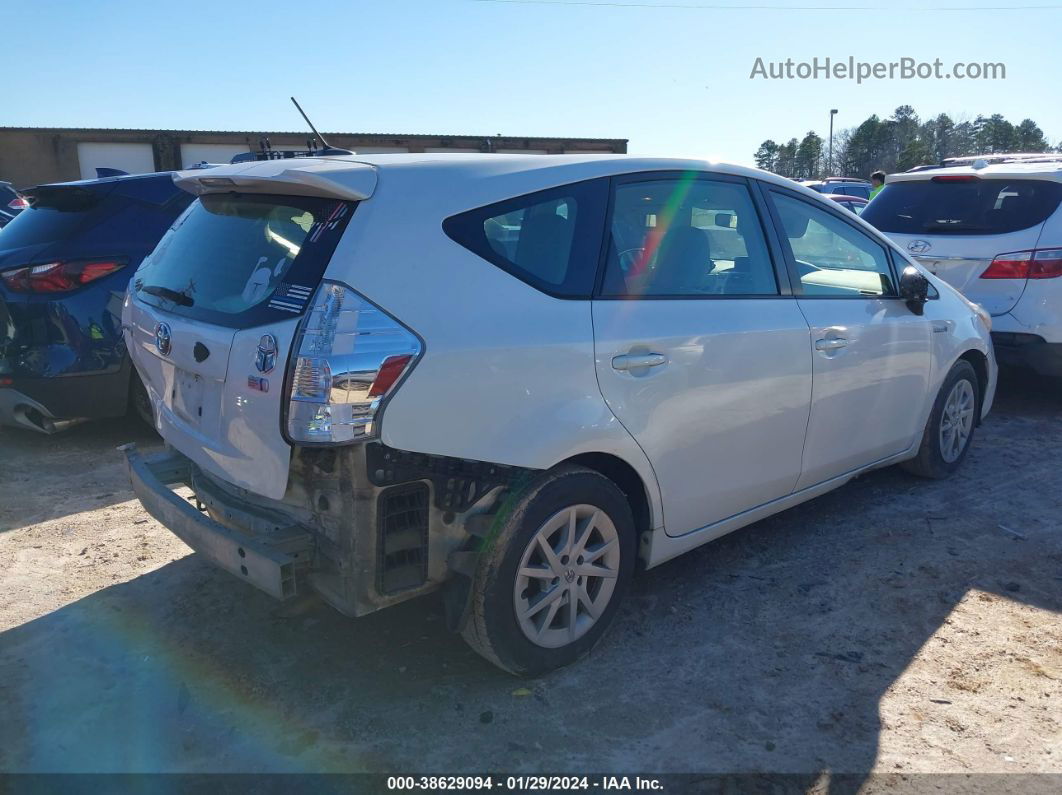 2012 Toyota Prius V Three White vin: JTDZN3EU5C3112673